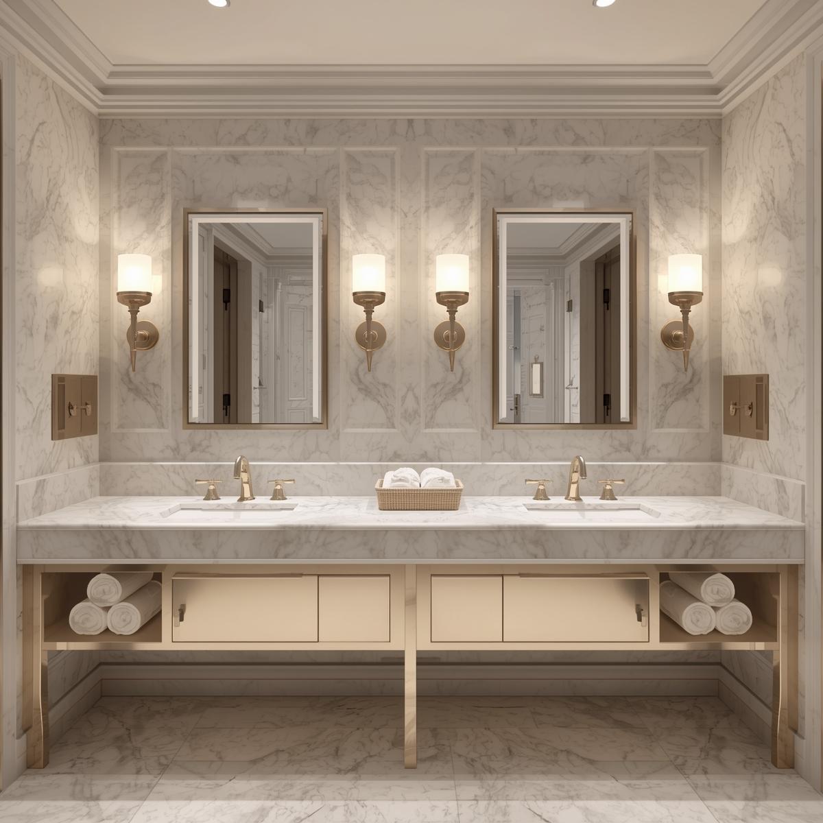 double sink marble in washroom (4) Scissor Lifts Rental