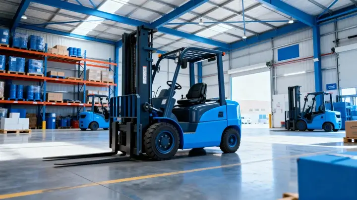 Glorek electric forklift rental in UAE and Saudi Arabia - Zero-emission indoor material handling for warehouses in Dubai and Riyadh - تأجير رافعة شوكية كهربائية
