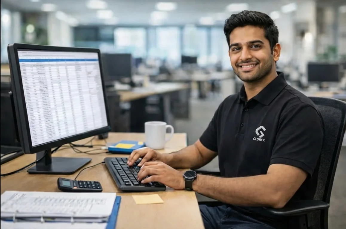 Professional data entry and admin support services by GLOREK in UAE and Saudi Arabia