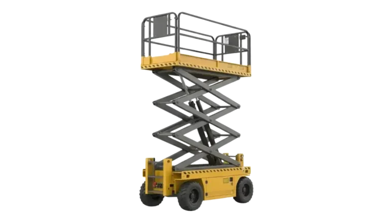 Glorek Electric Scissor Lift rental in UAE and Saudi Arabia. Zero-emission indoor lifting solution for warehouses in Dubai and Riyadh