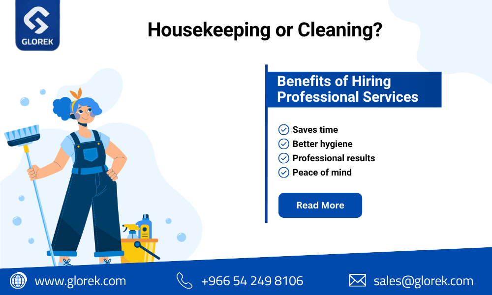 Housekeeping vs cleaning services comparison in KSA